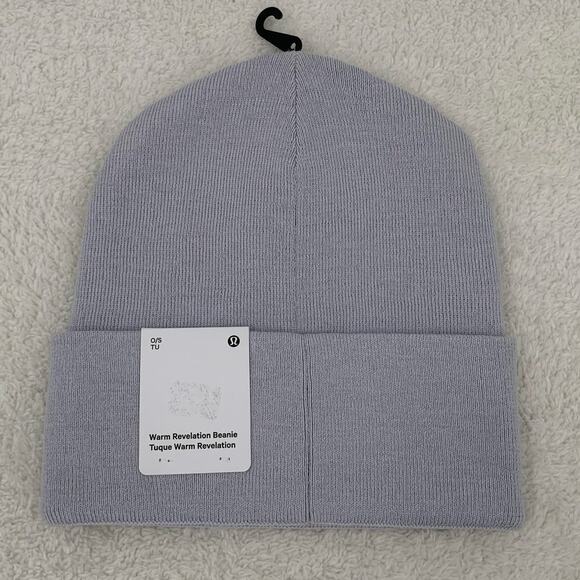 Lululemon Warm Revelation Beanie Hat Serene Blue/Sunburst Orange One Size Unisex main image 4